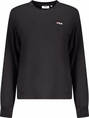 Black Cotton Women Sweatshirt