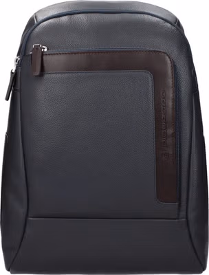 Gray Leather Backpack