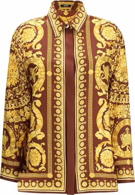 Bordeaux Silk Pattern Shirt