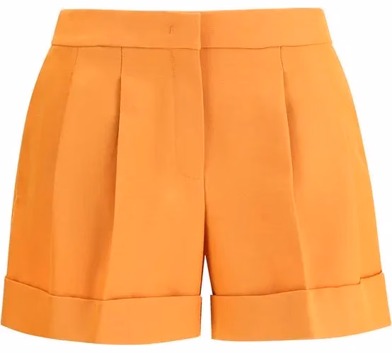 Fendi Orange Wool Oves Aries Bermuda Shorts